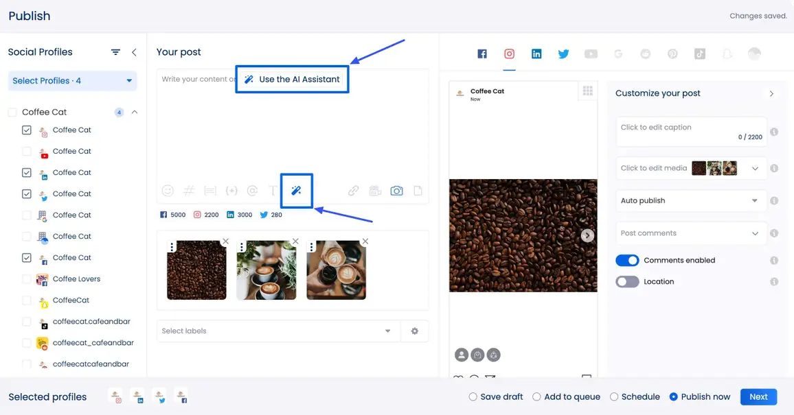 How to Use Vista Socials AI Assistant for Custom Brand Voice Generation5