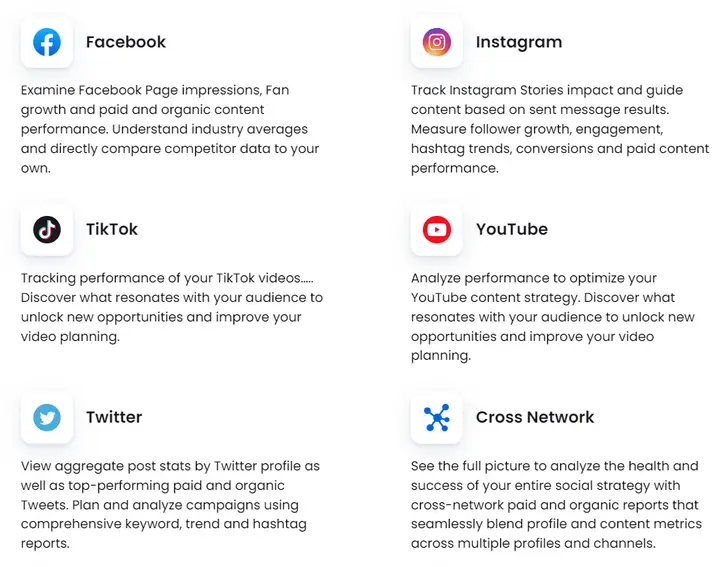 Influencer Marketing Strategies for Success in 2024. Vista Social analytics for various social media platforms.
