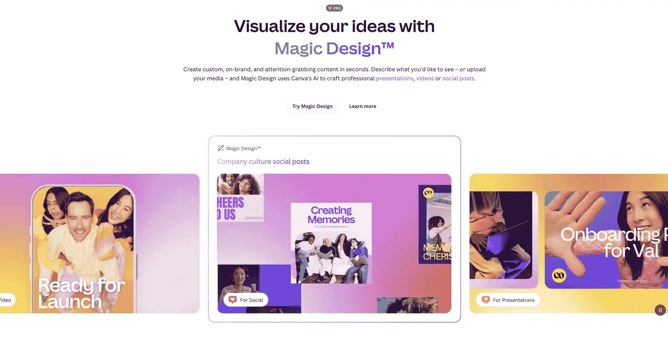 5 AI Social Media Post Generators for Captivating Content. Canva's Magic Studio.