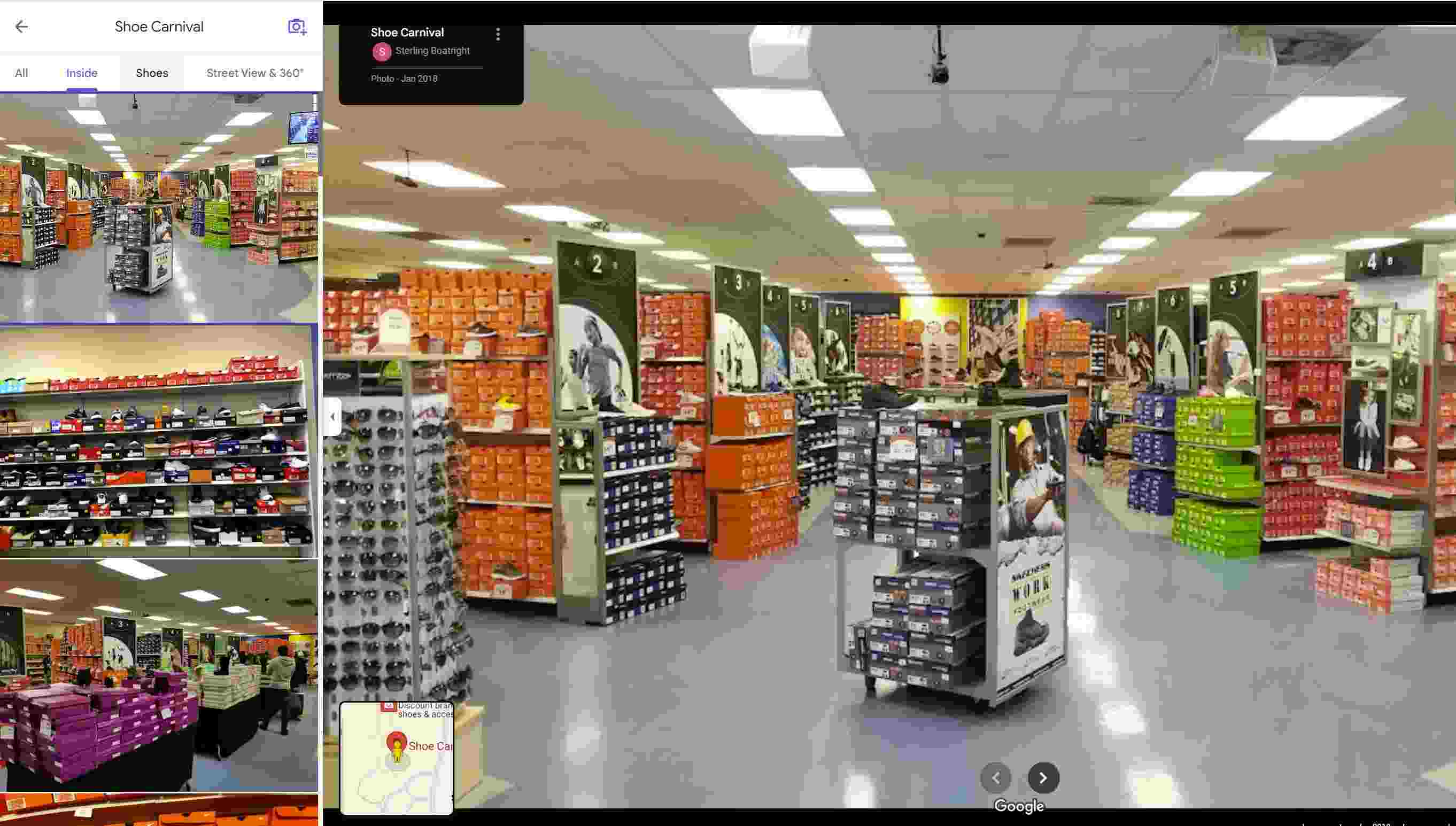 Future-Proof Your Google Business Profile for Local Search. Shoe Carnival's images featuring their shoes.