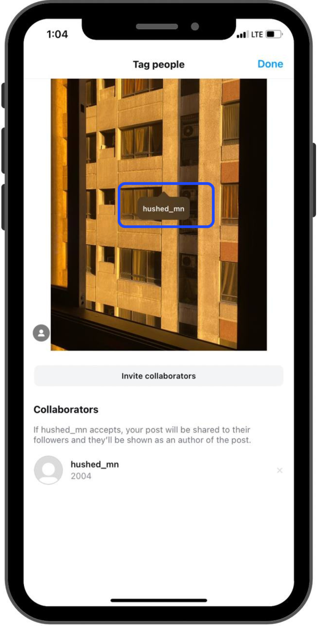 Instagram Collab Posts Step 5 in Creating