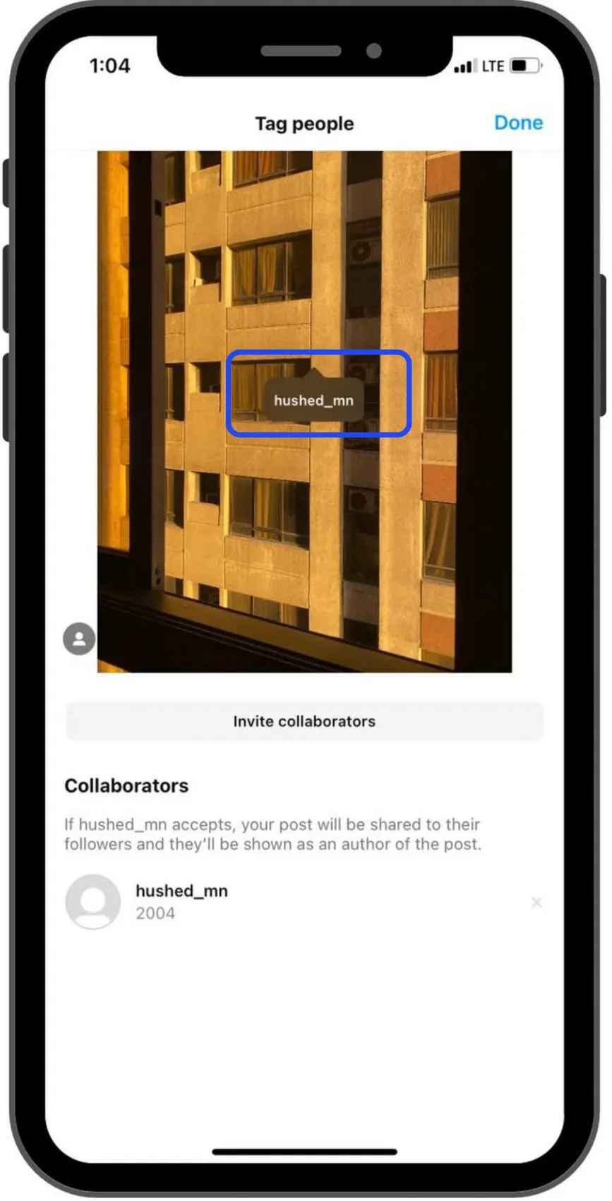 Instagram Collab Posts Step 5 in Creating 