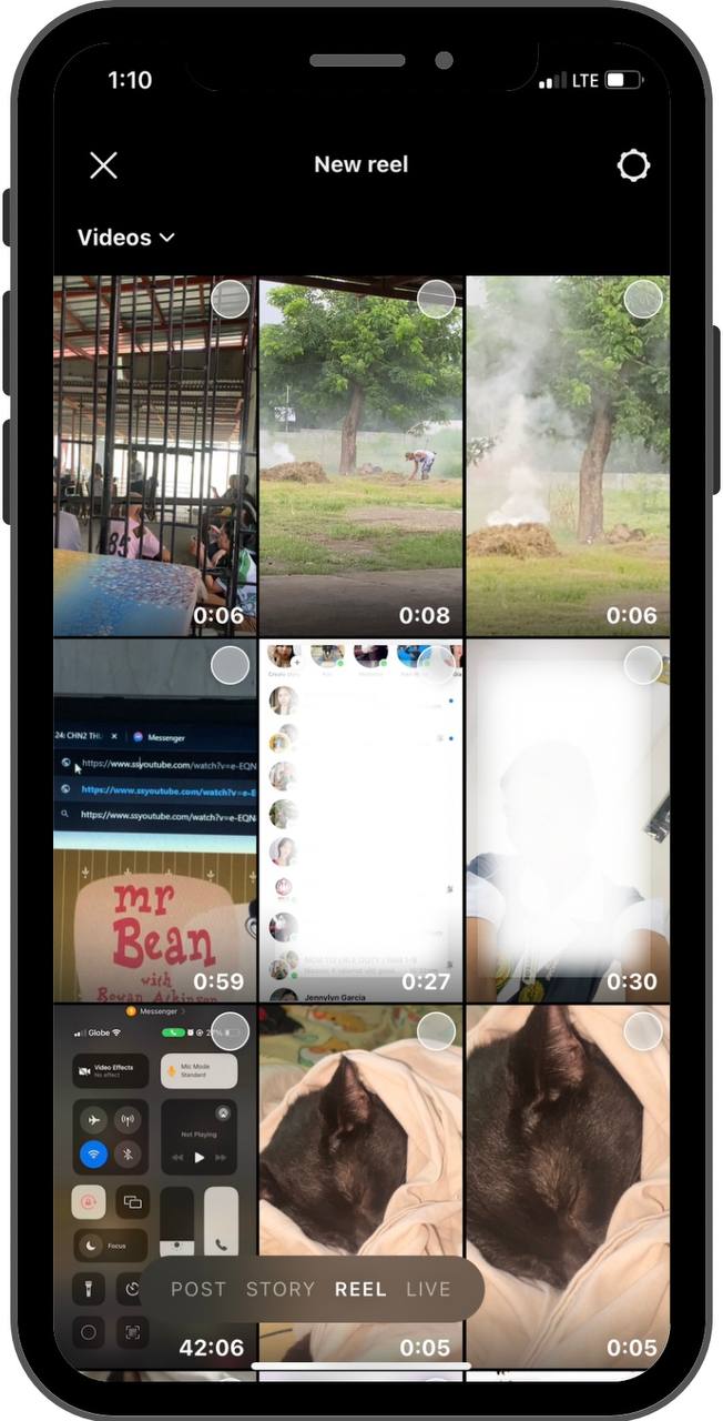 Instagram Collab Posts Step 1 in Creating Reels