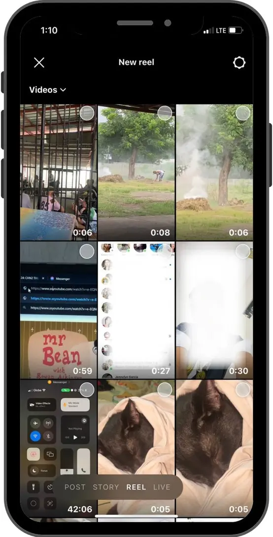 Instagram Collab Posts Step 1 in Creating Reels