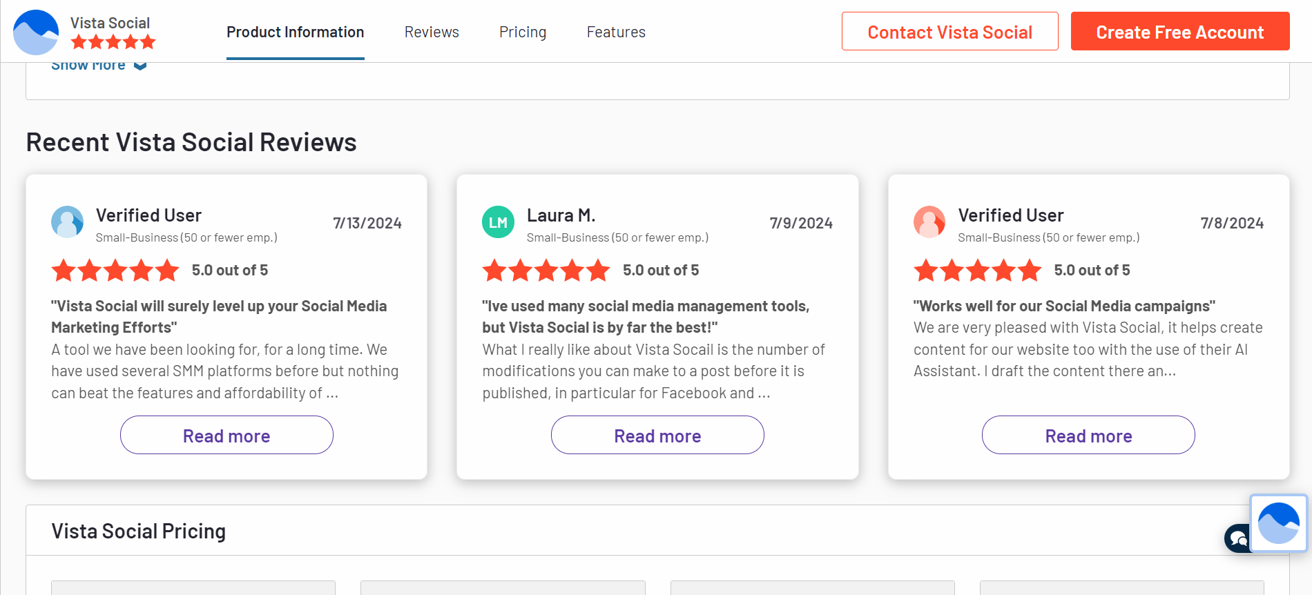 Why Online Review Management Reigns Supreme, Vista Social's Reviews in G2