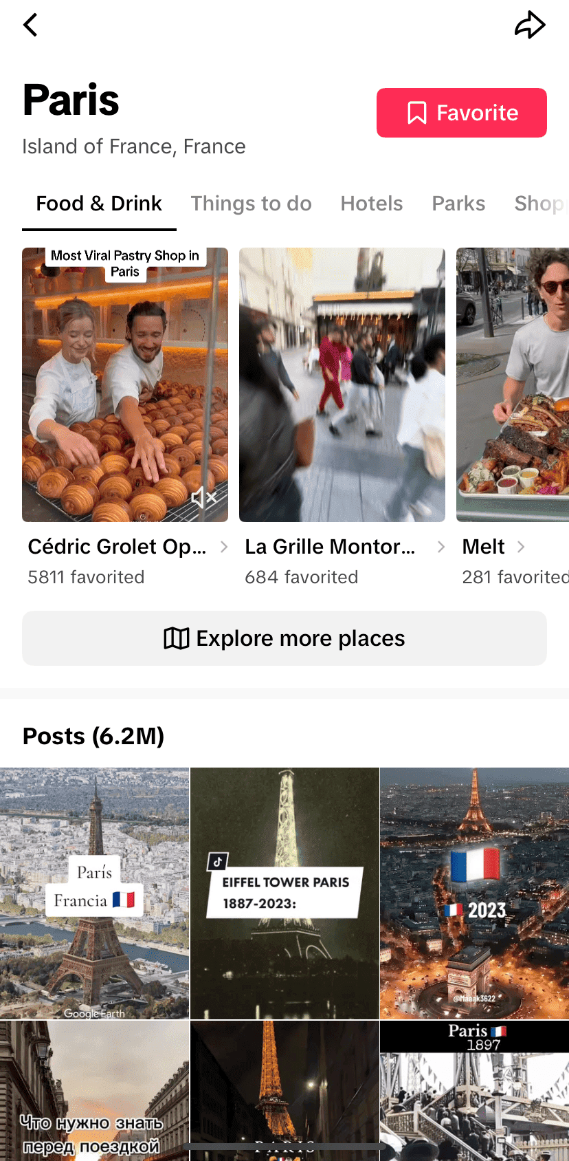 TikTok’s Yelp-Like Features Explore More Places Page