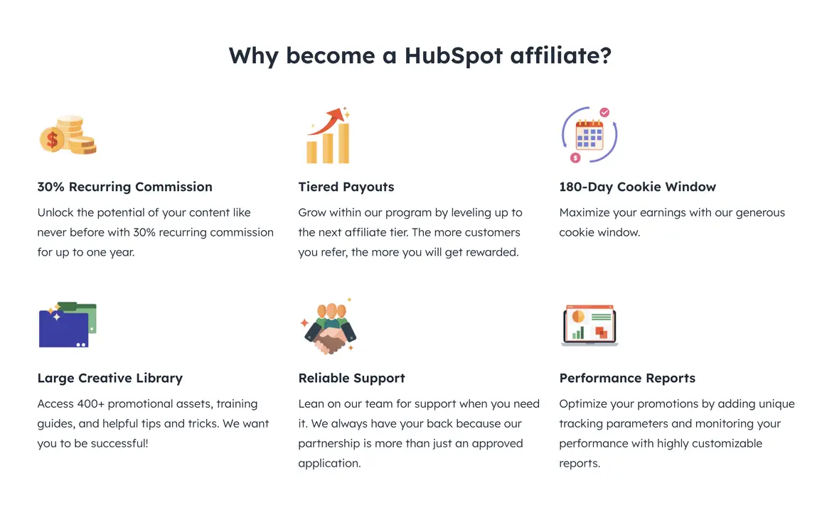 Best Tech Affiliate Programs HubSpot affiliate program