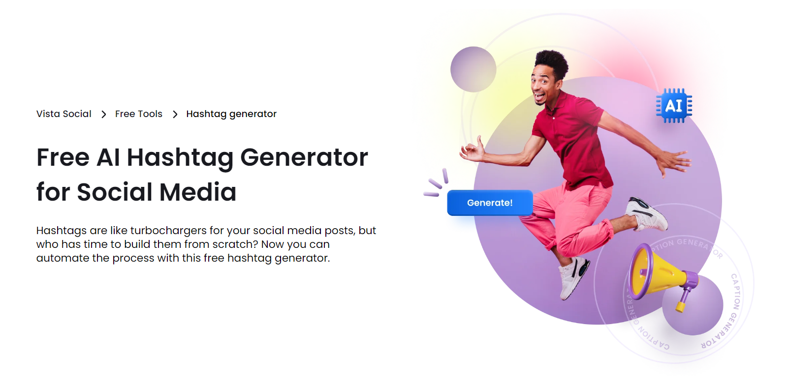 Trending Instagram Hashtags Vista Social AI Generator 1