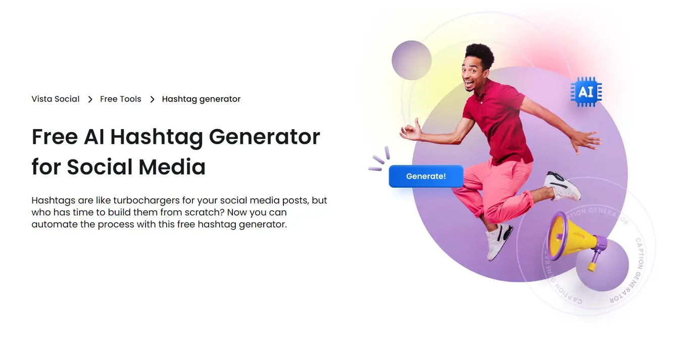 Trending Instagram Hashtags Vista Social AI Generator 1