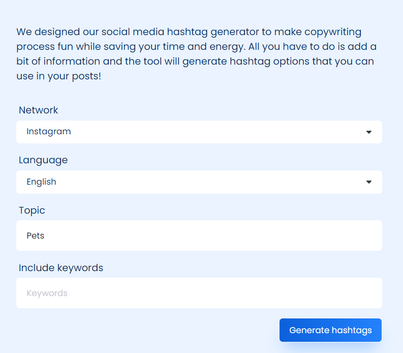 Trending Instagram Hashtags Vista Social AI Generator 2