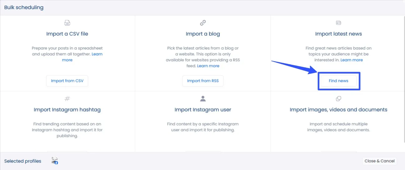 Content Update Bulk Scheduling Social Media Posts10