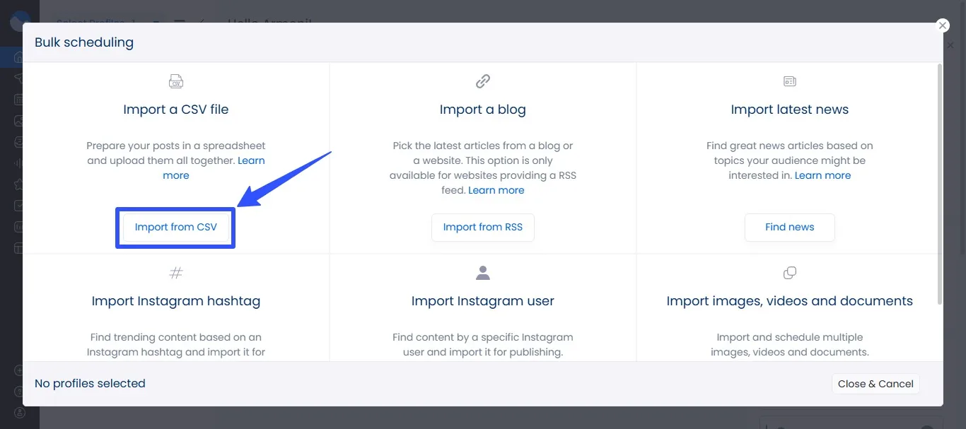 Content Update Bulk Scheduling Social Media Posts2