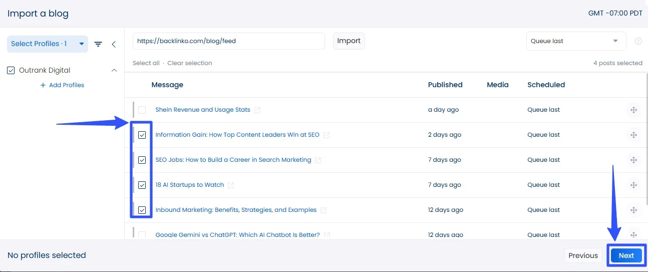 Content Update Bulk Scheduling Social Media Posts7