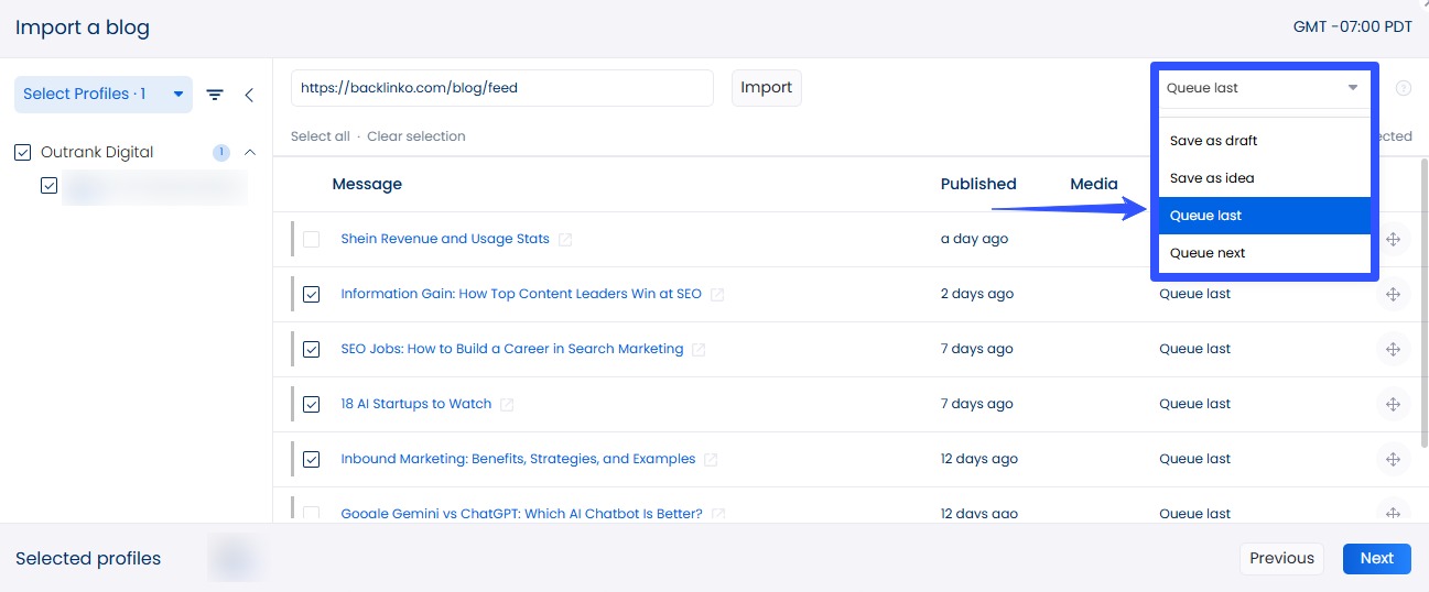 Content Update Bulk Scheduling Social Media Posts8