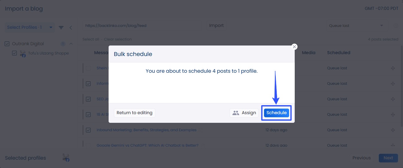 Content Update Bulk Scheduling Social Media Posts9
