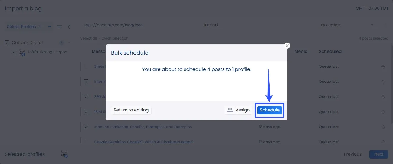 Content Update Bulk Scheduling Social Media Posts9
