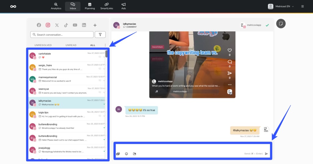 Metricool vs Hootsuite vs TikTok15