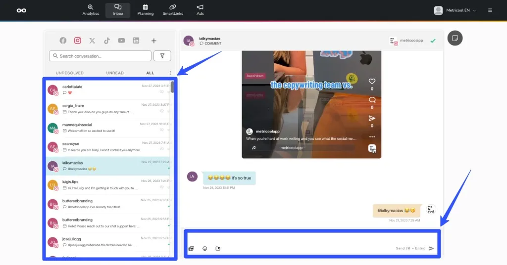 Metricool vs Hootsuite vs TikTok15