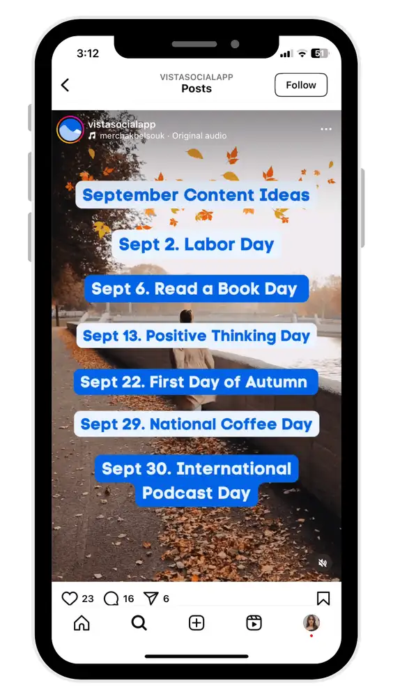 Seasonal Content Ideas September