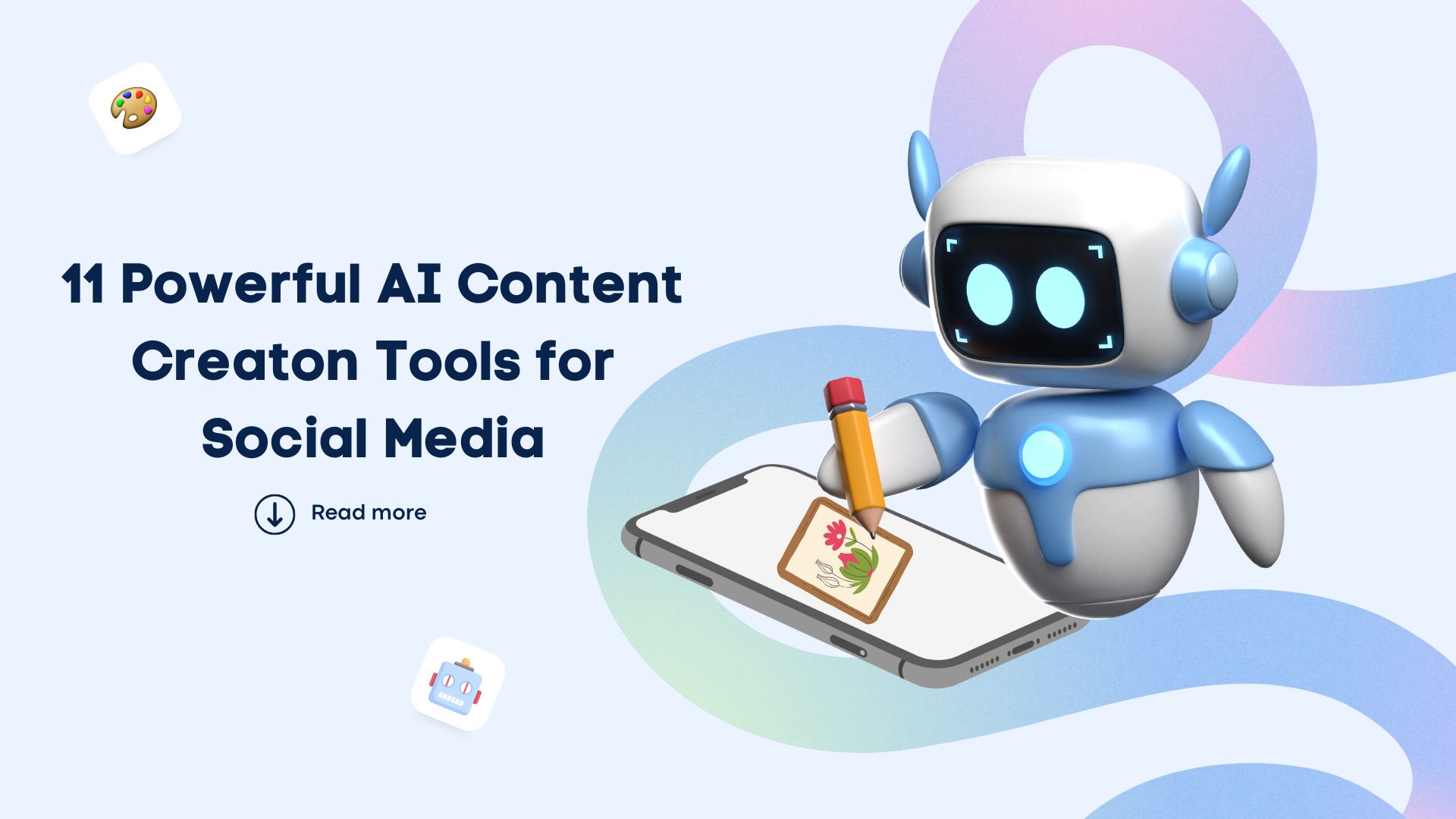 Illustration of Social Media Content Creation Software