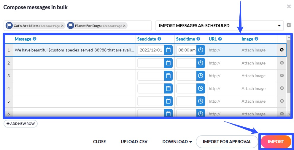 Bulk Scheduling Tools20