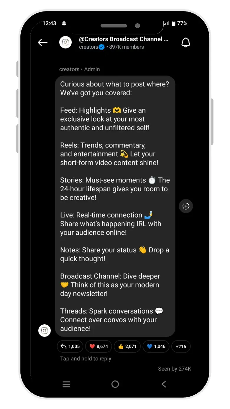 Master Instagram Broadcast Channels. Instagram Creators