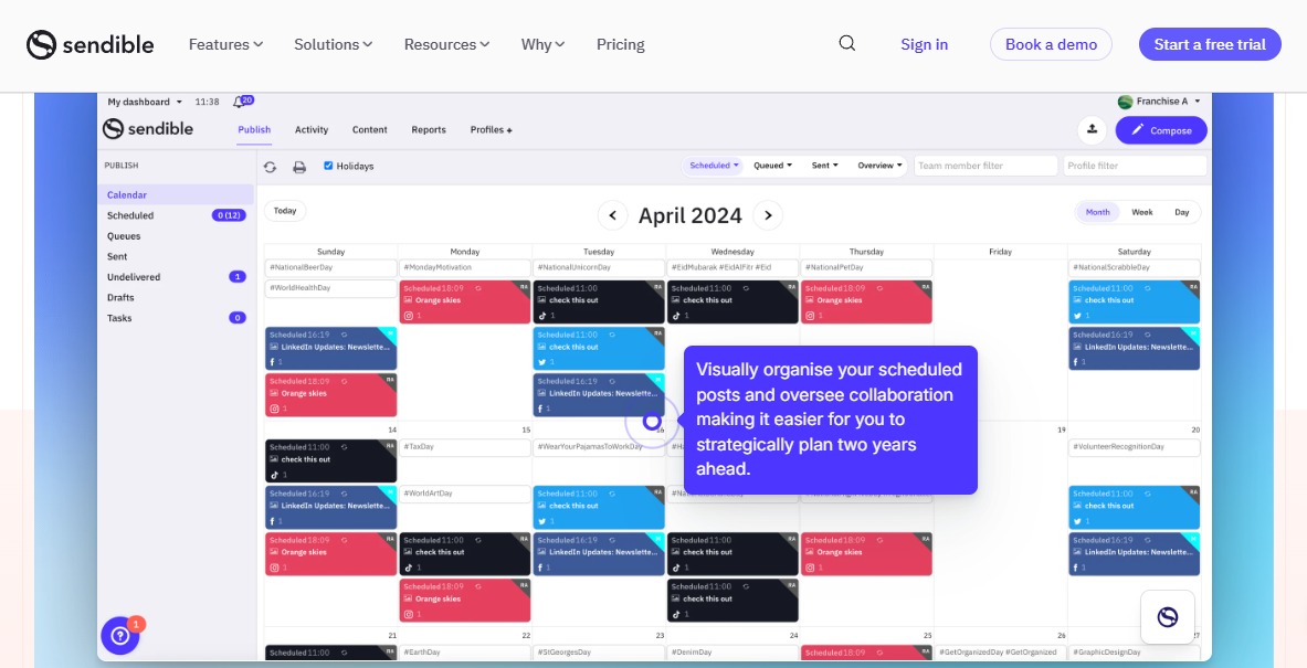 Social Media Calendar Tools4