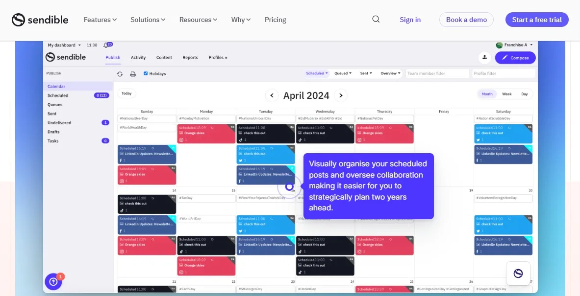 Social Media Calendar Tools4