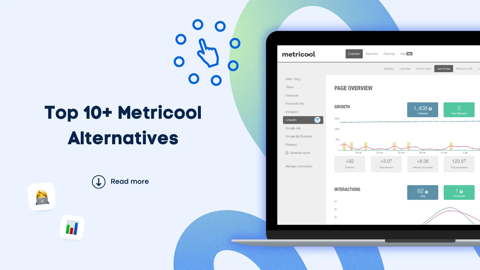 Metricool Table Top 10+ Metricool Alternatives for 2025 | Vista Social