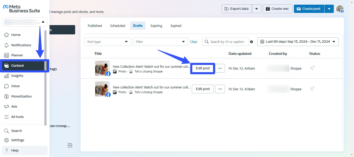 Facebook Draft Post6