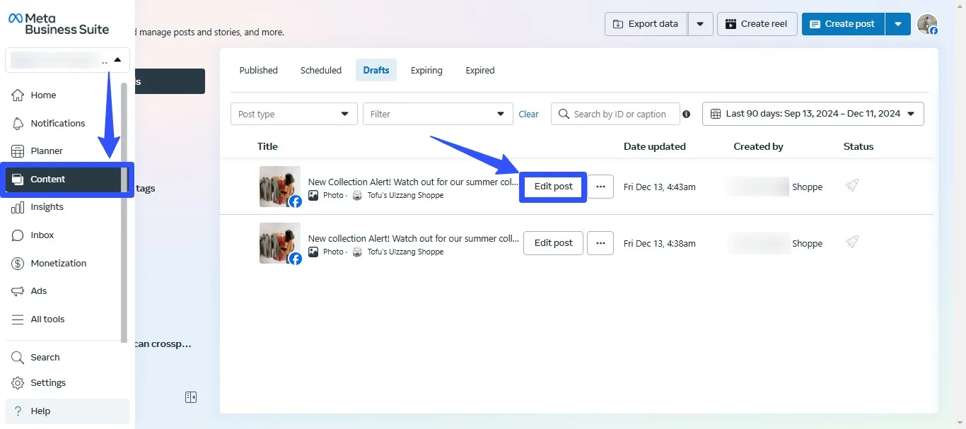 Facebook Draft Post6