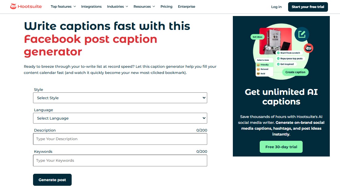 Facebook Post Generator10