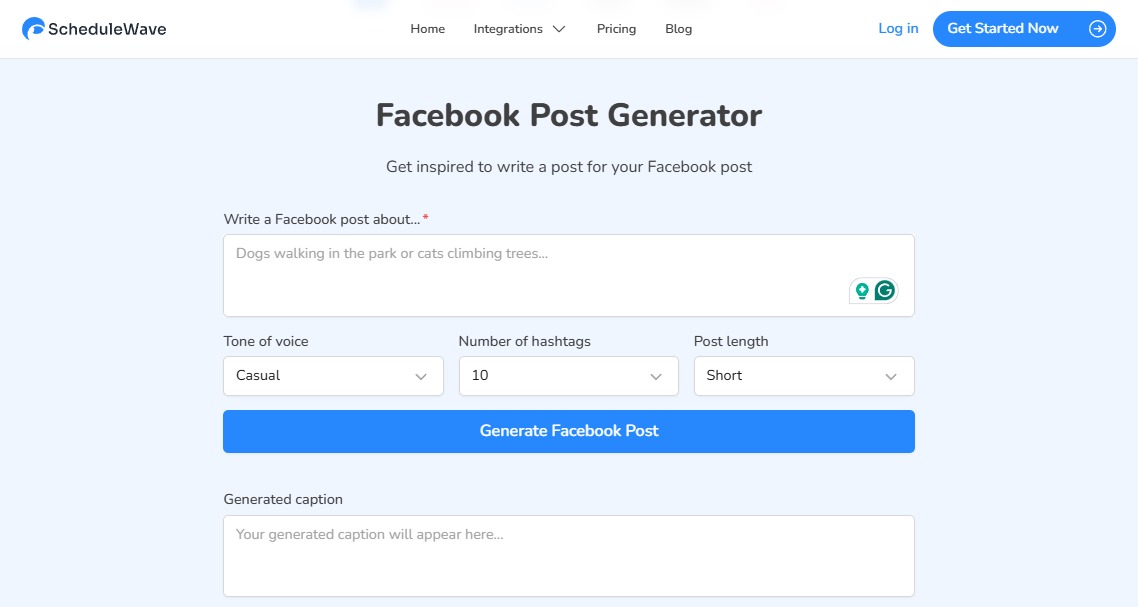 Facebook Post Generator19