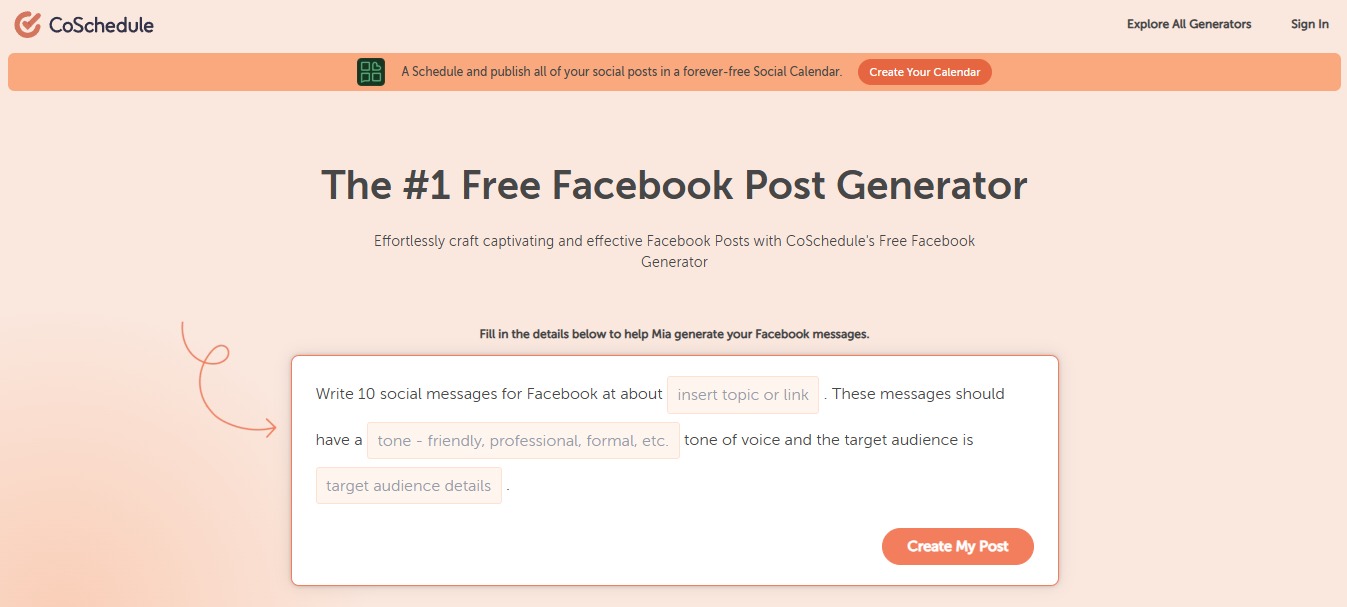 Facebook Post Generator20