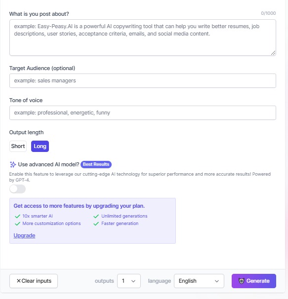 Facebook Post Generator21