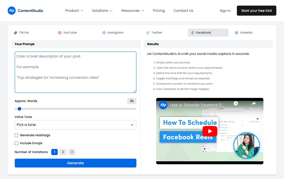 Facebook Post Generator9Facebook Post Generator9