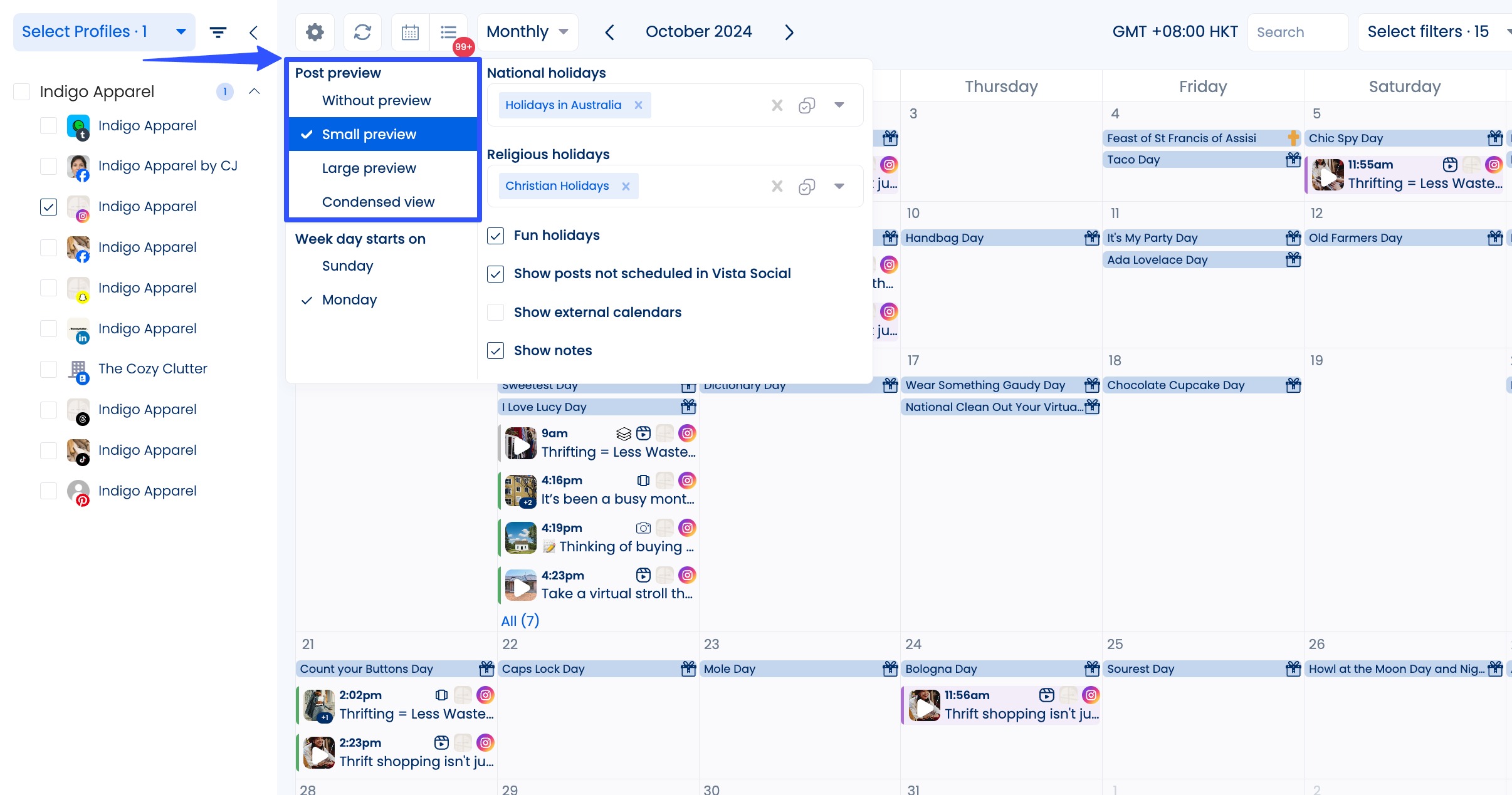 Instagram Content Calendar8
