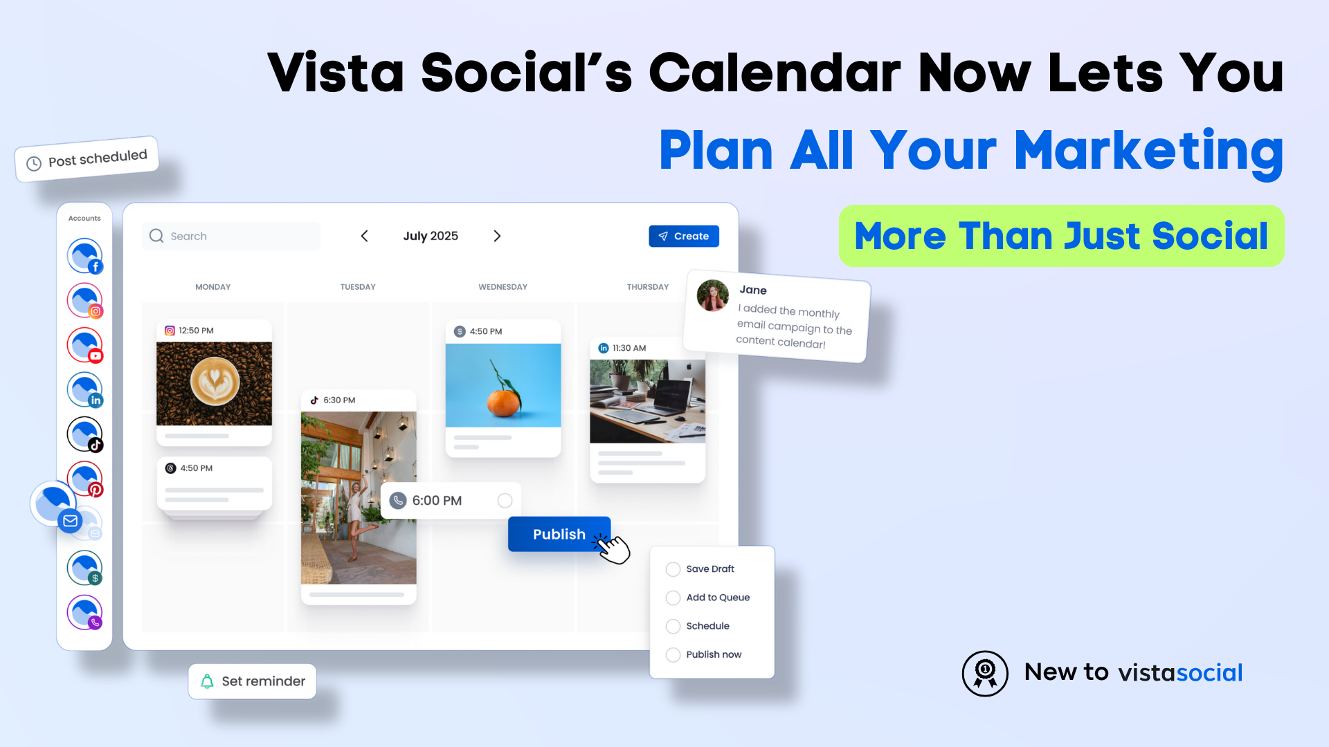 More Than Social: Vista Social’s Calendar Now Lets You Plan All Your Marketing More Than Social: Vista Social’s Calendar Now Lets You Plan All Your Marketing