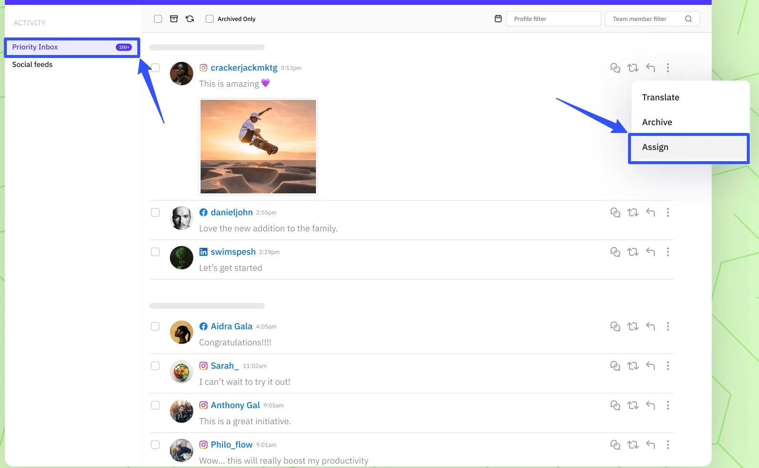 Social Media Inbox Management17