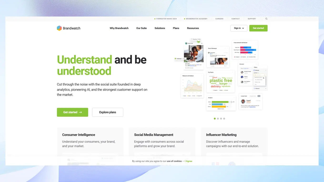 BrandWatch homepage