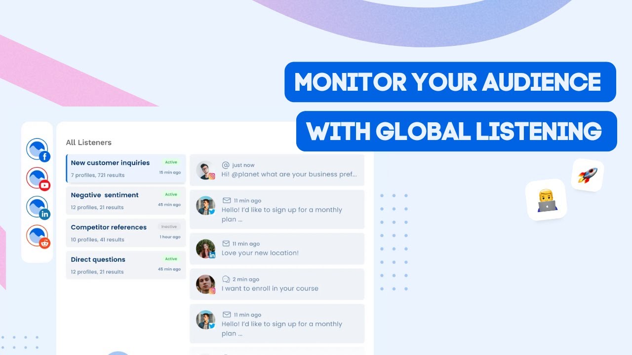 Monitor your audience with Global Listening