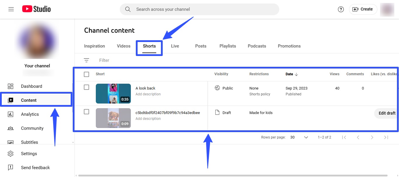 YouTube Shorts Analytics2