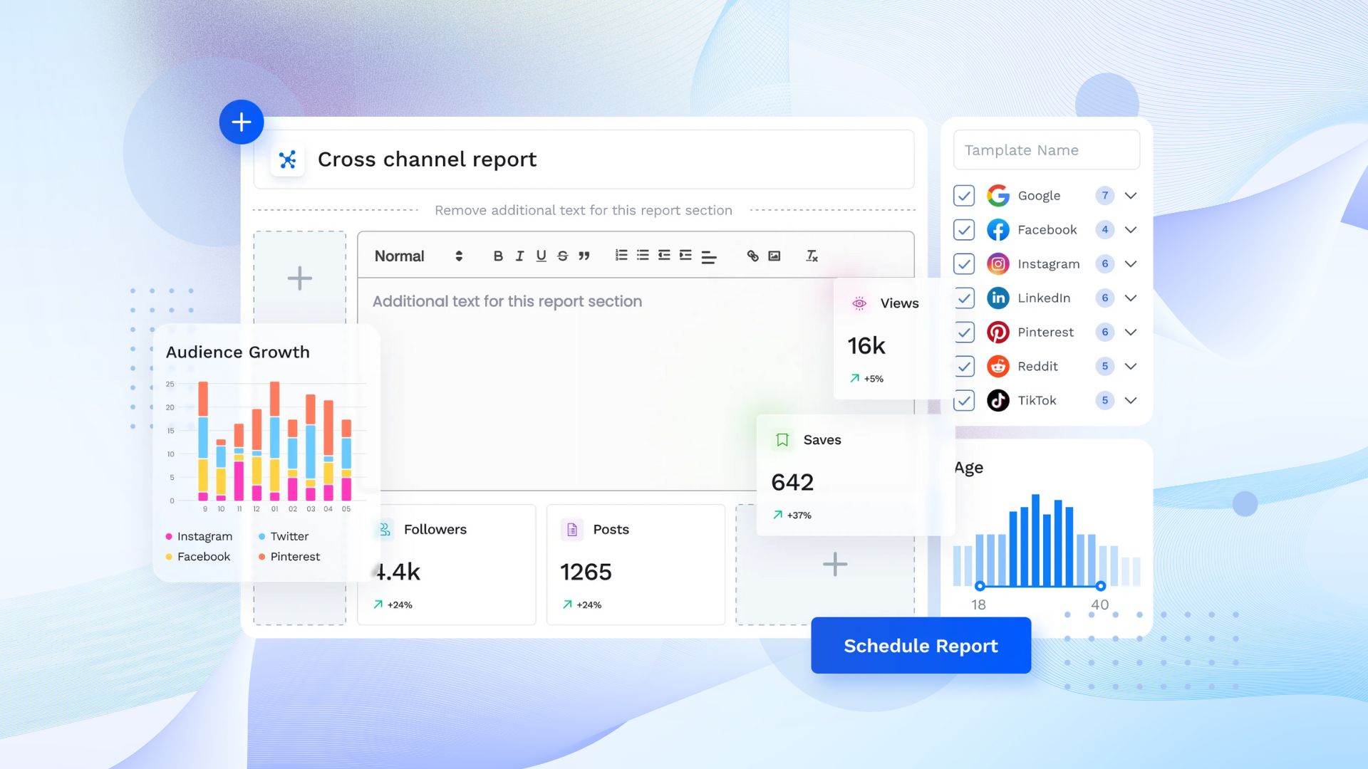 Vista Social's analytics graphic