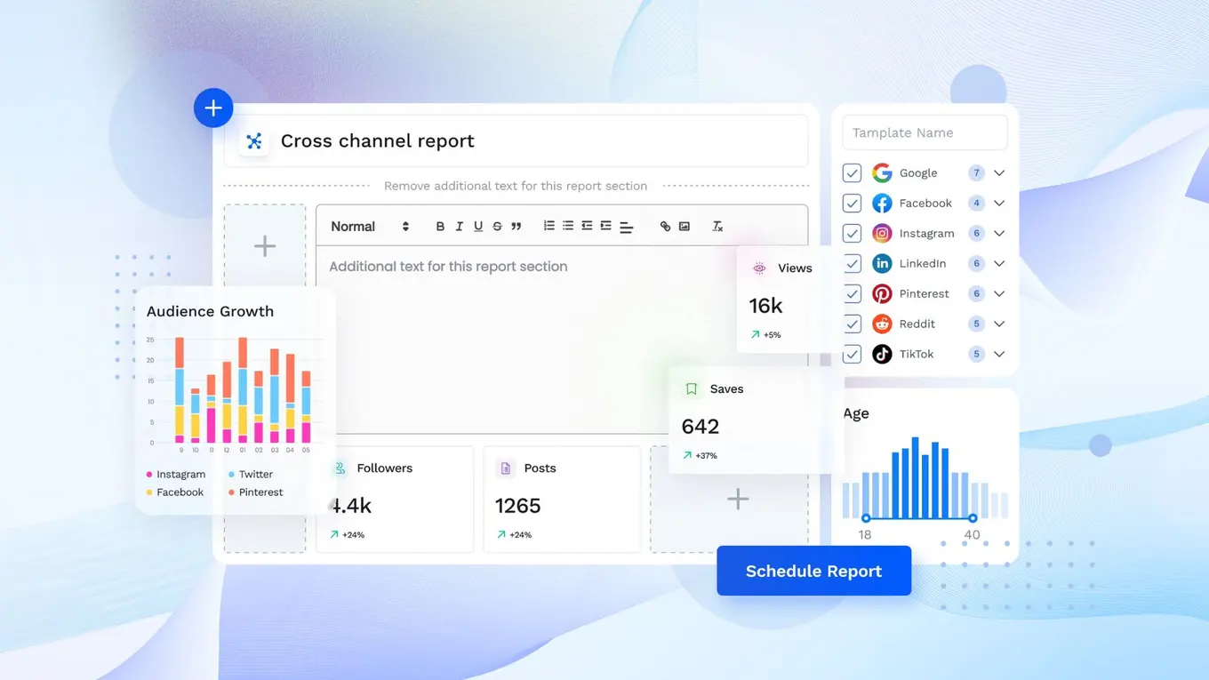 Vista Social's analytics graphic