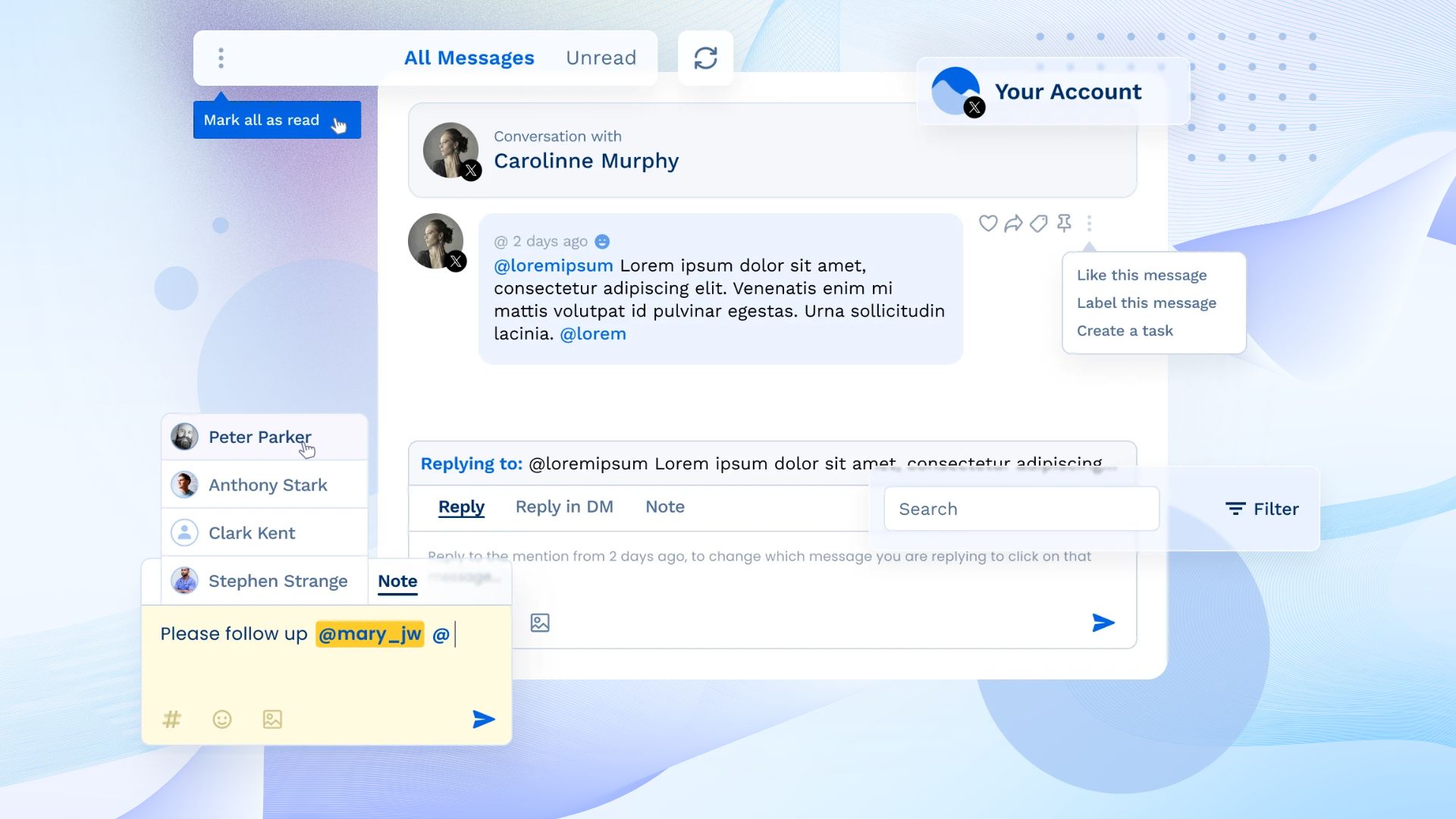 Vista Social's engagement graphic