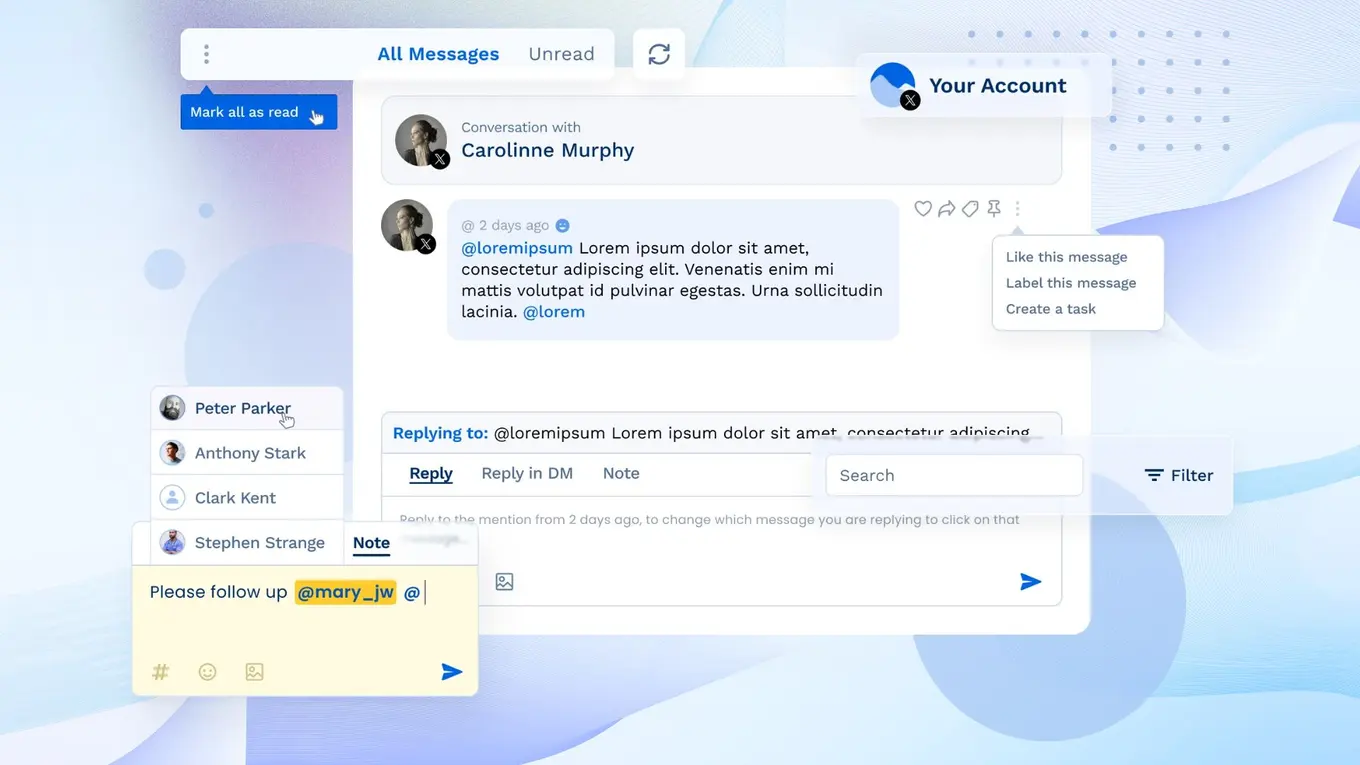 Vista Social's engagement graphic