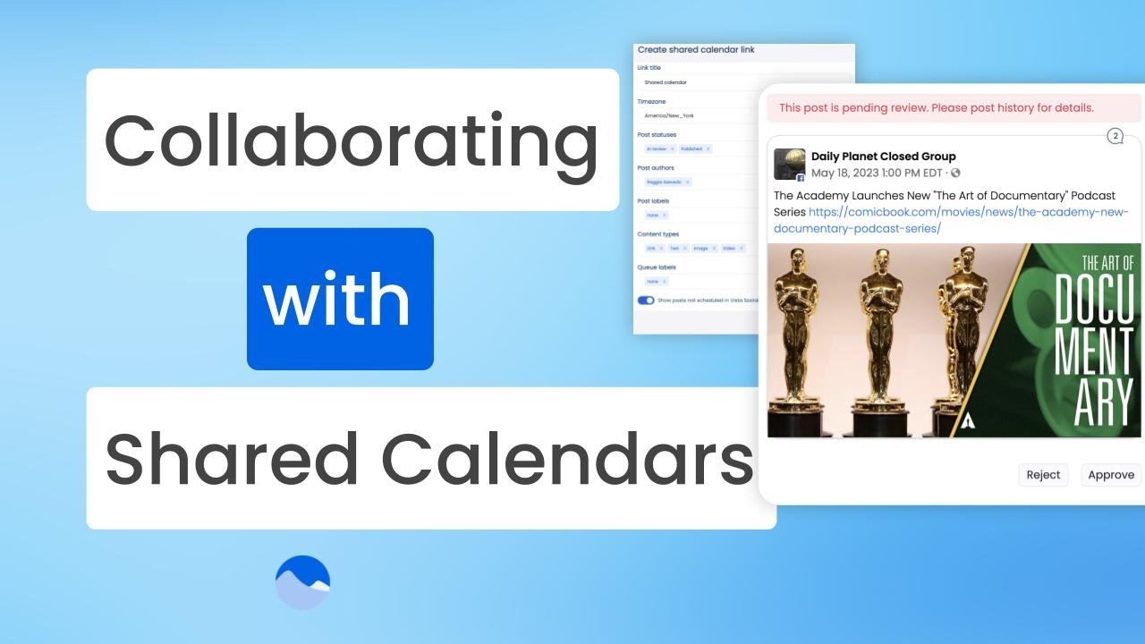 Collaborating on Posts with Vista Social’s Shared Calendar