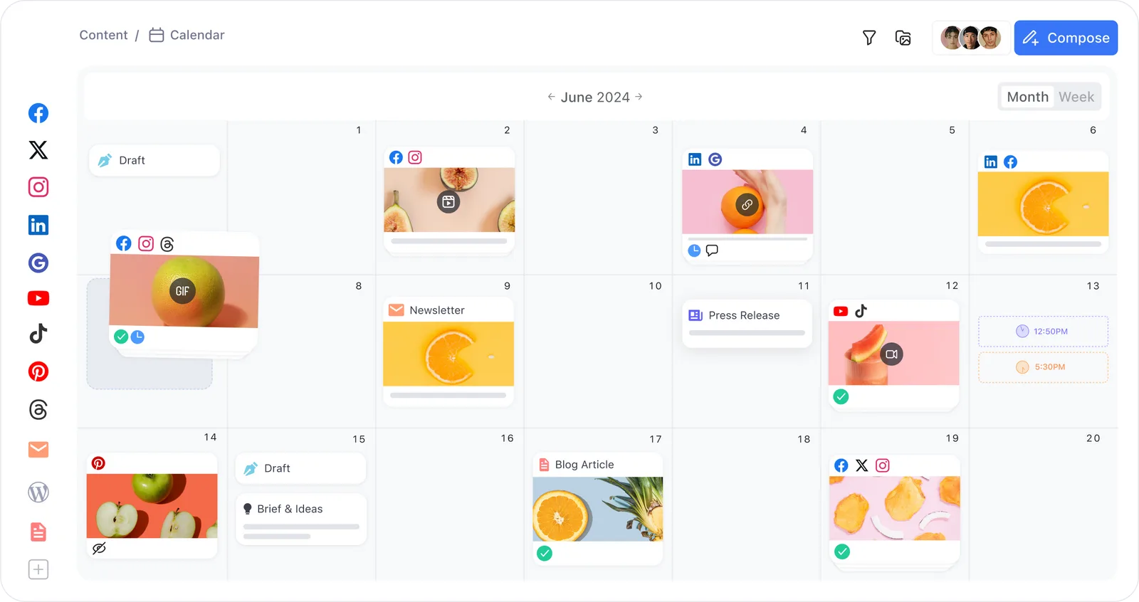 Best Instagram Post Scheduler page - Planable