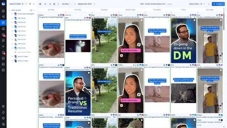 Cross-post easily with Vista Social Calendar
