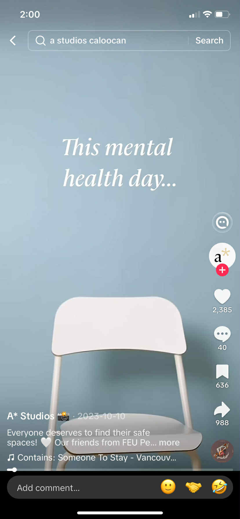 October Social Media Holidays : World mental health day